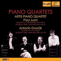 Piano Quartets by Paul Juon & Anton&iacute;n Dvor&aacute;k
