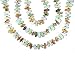 Rutilated Quartz, Tiger Eye, Aventurine and Blue Chalcedony Necklace by Sajen, 54"