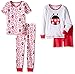Gerber Little Girls' Four-Piece Cotton Pajama Set, Ladybug, 24 Months