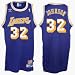 Magic Johnson Los Angeles Lakers #32 Retro Swingman Adidas NBA Basketball Jersey (Purple)
