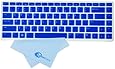 Bluecell (DELL-016) Semi-Transparent Silicone Keyboard Protector Cover Skin for Dell Inspiron 14R, N4110, 14V, 7520, 5420, 15R Turbo, 14R Turbo, XPS, L502X,V3460 US version Laptop (Blue)