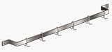 Aero Stainless Steel Wall-Mounted Kitchen Pot Rack 36 x 6D x 2H