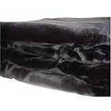 Beautiful Soft Mink Solid Black Blanket Queen or Full Bed by ecitydirect