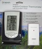 Wireless Indoor Outdoor Thermometer with Dual Alarm Clock
