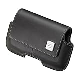 BlackBerry Leather Horizontal Holster for BlackBerry Storm 9500 (Black)