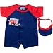 Fire Truck Romper & Visor, 6-9 months