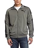 Puma Apparel Mens Tricot Track Jacket, Gunmetal, Medium