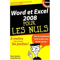 Word et Excel 2008 pour les Nuls : Edition Macintosh