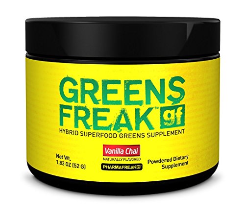 Pharmafreak Greens Freak - (TRIAL SIZE) - HYBRID SUPERFOOD GREENS SUPPLEMENT - Vanilla Chai - Designed for ATHLETES and LIFTERS Pharmafreak Greens Freak - (TRIAL SIZE) - HYBRID SUPERFOOD GREENS SUPPLEMENT - Vanilla Chai - Designed for ATHLETES and LIFTERS