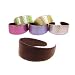 Trendy and colorful Metalic Look headbands available in a variety of summer colors