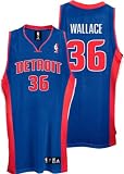 Rasheed Wallace Blue adidas NBA Authentic Detroit Pistons Jersey