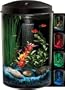 KollerCraft AQUARIUS AquaView 360 Aquarium Kit with LED Light - 3-Gallon