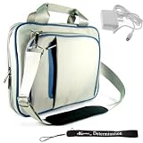 Amazon Kindle DX Nylon Cover Case (Fits 9.7" Display) + includes a 4-inch eBigvalue (TM) Determination Hand Strap + Includes a White Home Wall Charger (Accessory Pack is Also Compatible with New Kindle DX Wireless Reading Device 9.7" Display)