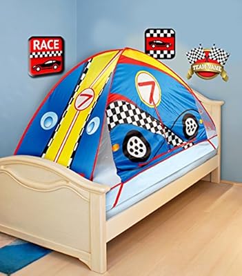 75" Race Car Mattress Bed Tent Topper (Fits Twin Beds)