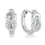 14K White Gold 0.28cttw Round Diamond Earring