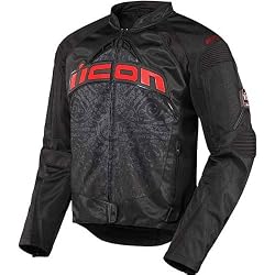 Icon Contra Redeemer Men's Textile On-Road Racing Motorcycle Jacket - Black