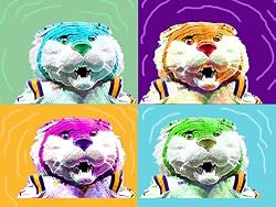 LSU Painting - Warhol Mike