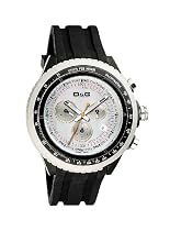 Dolce Gabbana - DW0380 - Montre Homme - Quartz Analogique - Chronographe - Bracelet en Caoutchouc Noir