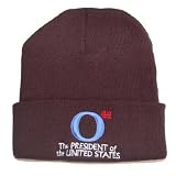 New Obama President of the United States 44 O Cuff Winter Beanie - Black