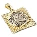14K Gold Alexander The Great Drachm Square Sun Pendant