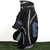 NFL Carolina Panthers Black-White Fairway Stand Golf Bag