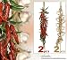 Two 25" Strings of 27 Red and Green Chili and Two 24" Strings of 12 Garlic NEW