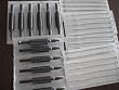 (60) COUNTS OF ASSORTED PRE-STERILIZED TATTOO NEEDLES WITH MATCHING (60) BLACK RUBBER DISPOSABLE TUBES (5/8")