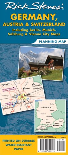 Rick Steves' Germany, Austria, and Switzerland Map: Including Berlin, Munich, Salzburg and Vienna City