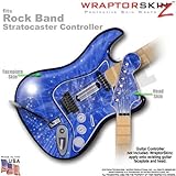 Stardust Blue WraptorSkinz Skin fits Rock Band Stratocaster Guitar for Nintendo Wii, XBOX 360, PS2 &