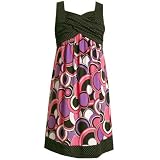 Bonnie Jean Girls Trendy Black Sleeveless Polka Dot Easter Dress 7-16