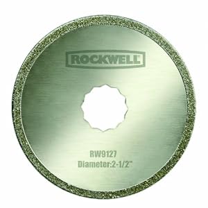 Rockwell RW9127 Sonicrafter 2-1/2-Inch Diamond Coated saw blade, 1-Piece