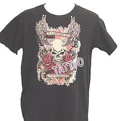 Tattoo Art Luxury T Shirt Stone Studded Skull Tattoo Design