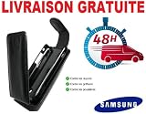 SAMSUNG WAVE 575 - Housse Etui Pochette en Cuir avec coque arriere rigide 100% Dédié - Saylim Case