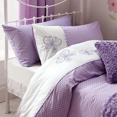 Flutterbye in New Year Duvet Cover Set in Lilac