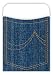 Denim Library Pockets (Peel & Stick)