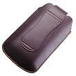 MobiMan&reg; Premium- Brown Leather Punch Case for iPhone 2G 3G 3Gs / iPod Touch 1st Gen, 2nd Gen, 3rd Gen / Nokia E71, E72, E63, E66 / Samsung F480, S8300C