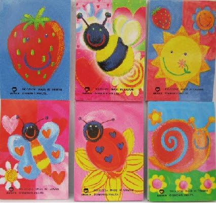 Pack of 6 Mini Note Pads. Ideal for Party Loot Bag Filler