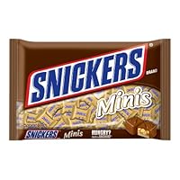 Snickers Miniatures Candy, 19.5-Ounce Packages (Pack of 4)