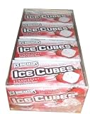 Ice Breakers Ice Cubes Sugar Free Strawberry Smoothie Chewing Gum with Xylitol 8/ 10-stick Packs Sugarless Gum