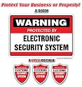 SECURITY SYSTEM SIGNS ~1 Sign & 3 Free Decals~ alarm