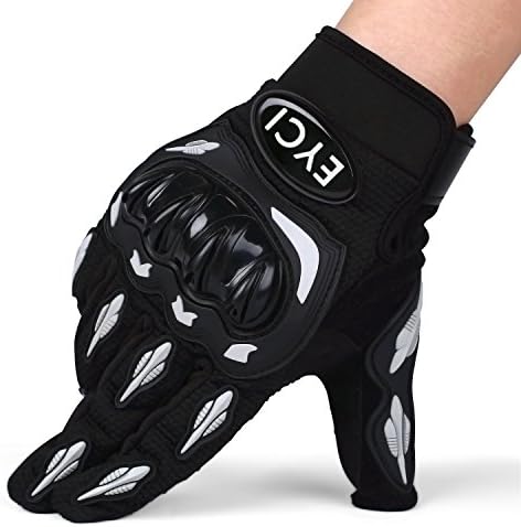 EYCI CC-AG01 Carbon Fiber Bicycle Motorcycle Motorbike Powersports Riding Protective Gloves (XX-Large)