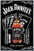 Poster framed: Jack Daniels - Poker (36 x 24 inches)