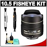 Nikon 10.5mm f/2.8 DX AF ED Fisheye-Nikkor Lens + Nikon Lens Cleaning Syste ....