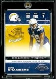 2007 Playoff Contenders # 55 Chris Chambers - San Diego Chargers - NFL Football Trading Card in Protective Display Case
