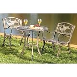Painted Sky Cast Iron Patio Chair