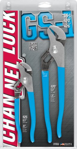 Channellock GS-1 2 Piece 9-1 2-Inch and 6-1 2-Inch Tongue and Groove Plier SetB00011V7ZK : image