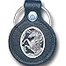 Small Leather & Pewter Key Ring - Unicorn - Small Leather & Pewter Key Ring