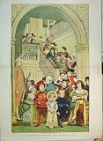 1879 Colour Print Christmas Costume Party Children