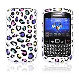 for Blackberry Curve 8520 8530 Hard Case LEOPARD WHITE