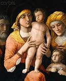 Wallmonkeys Peel and Stick Wall Decals - The Holy Family with Saint Elizabeth and the Infant Saint John the Baptist by Andrea Mantegna [after Cleaning] - Removable Graphic
